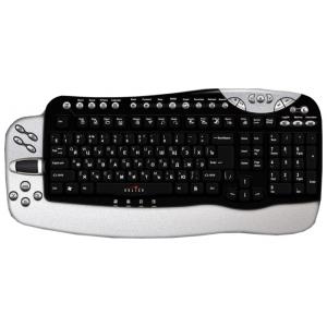 Oklick 780 L Win7 Multimedia Keyboard Black-Silver USB