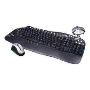 Oklick 880L Cordless Multimedia Keyboard and Optical Mouse Black-Silver USB PS/2