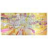 CBR Picture Keyboard Splashes of Yellow-Pink USB