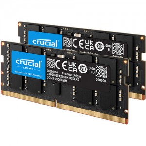 Crucial 64GB DDR5 6400 MHz CSO-DIMM Memory Kit (2 x 32GB) CT2K32G64C52CS5