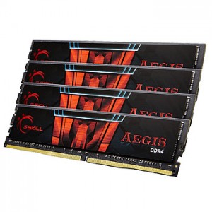 G.Skill Aegis 64GB (4x16GB) DDR4 2400MHz CL15 (F4-2400C15Q-64GIS)