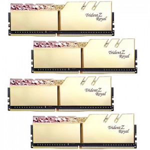 G.Skill Trident Z Royal 128GB (4x32GB) DDR4 4000MHz CL18 - Gold (F4-4000C18Q-128GTRG)