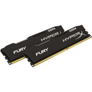 Kingston HyperX FURY Memory Black - 8GB Kit (2x4GB)-DDR4 2400MHz - HX424C15FBK2/8