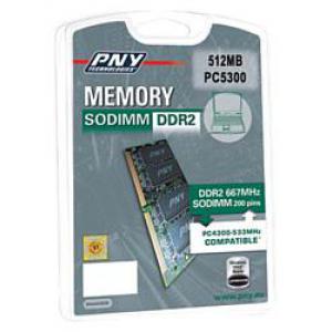 PNY Sodimm DDR2 667MHz 512MB