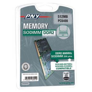 PNY Sodimm DDR2 800MHz 512MB