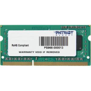 Patriot Memory DDR3 4GB PC3-10600 (1333MHz) SODIMM - PSD34G133381S