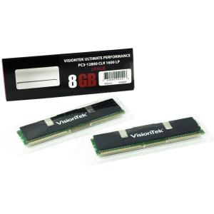 Visiontek 2 x 4GB PC3-12800 DDR3 1600MHz 240-pin DIMM Memory Module - 900402