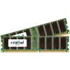 Crucial 2GB Kit (1GBx2), 184-Pin DIMM, DDR PC3200 Memory Module - CT2KIT12864Z40B