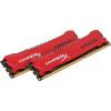 Kingston HyperX Savage Memory Red - 16GB Kit (2x8GB) - DDR3 2400MHz Intel XMP - HX324C11SRK2/16