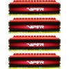 Patriot Memory Viper 4 Series DDR4 32GB (4 x 8GB) 2666MHz Low Latency Quad Kit - PV432G266C5QK