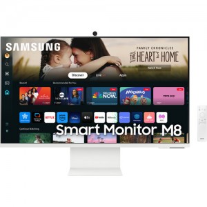 Samsung M80D 32" 4K HDR Smart with Webcam (Warm White) LS32DM801UNXZA