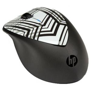 HP H2F41AA X4000 Zebra Fade Mouse Black-White USB