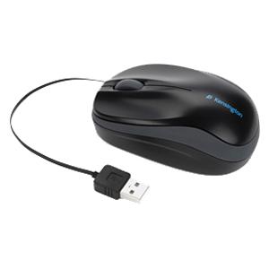 Kensington Pro Fit Retractable Mobile Mouse Black USB