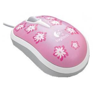 Logitech Flower Mouse Pink USB
