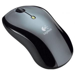 Logitech LX6 Cordless Optical Mouse Silver-Black USB PS/2