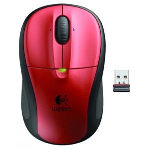Logitech M305 Wireless Mouse with Nano Receiver Crimson Red USB
