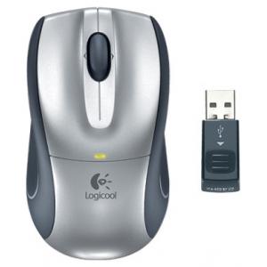 Logitech V320 Cordless Optical for Notebooks Black-Silver USB