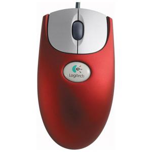 Logitech Wheel Mouse Optical Red USB PS/2