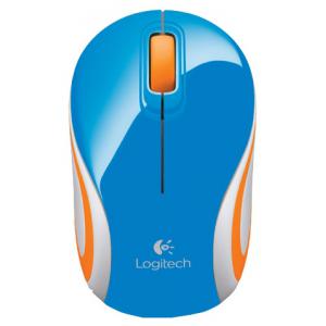 Logitech Wireless Mini Mouse M187 Blue-Orange USB
