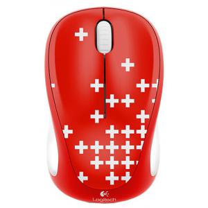 Logitech Wireless Mouse M235 910-004035 White-Red USB