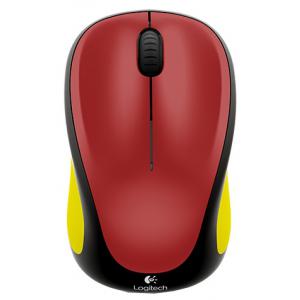 Logitech Wireless Mouse M235 910-004106 Black-Yellow-Red USB