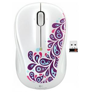 Logitech Wireless Mouse M325 White Paisley White USB