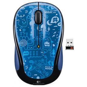 Logitech Wireless Mouse M325 blue sky Blue-Black USB