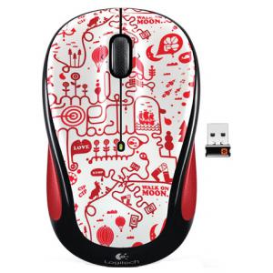 Logitech Wireless Mouse M325 red smile Red-Black USB