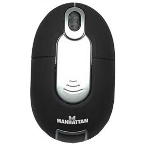 Manhattan MHX Wireless Optical Mobile Mini Mouse (177535) Black USB