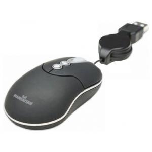 Manhattan MM3 Optical Mobile Micro Mouse (176873) Black USB