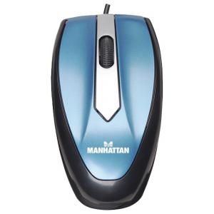 Manhattan MO1 Optical Mini Mouse (177955) Blue USB