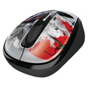 Microsoft Wireless Mobile Mouse 3500 Artist Edition Calvin Ho Red-Blue USB