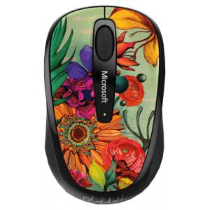 Microsoft Wireless Mobile Mouse 3500 Artist Edition Linn Olofsdotter 2 Orange-Black USB