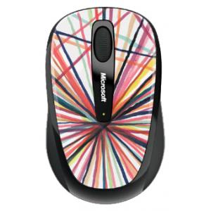 Microsoft Wireless Mobile Mouse 3500 Artist Edition Mike Perry - Design 1 White-Black USB