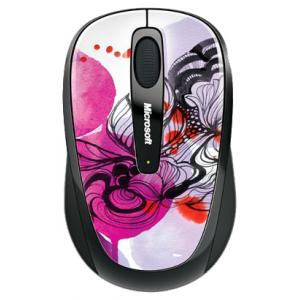 Microsoft Wireless Mobile Mouse 3500 Artist Edition Persson Pink-White USB