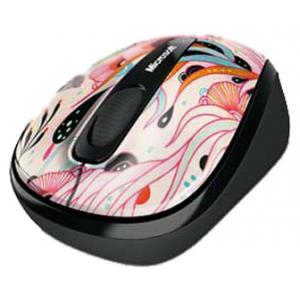 Microsoft Wireless Mobile Mouse 3500 Artist Edition Yellena James White-Black USB