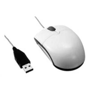 Mitsumi Optical Mobile Wheel Mouse White USB