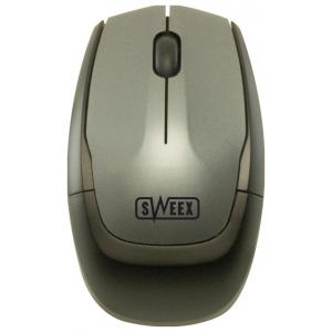 Sweex MI401 Notebook Wireless Optical Mouse Silver-Black USB