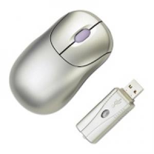 Targus Wireless Scroller Mini Mouse PAUM006E Silver USB