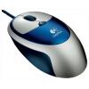 Logitech Click! Optical Mouse Silver-Blue USB PS/2