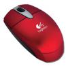 Logitech Cordless Optical Mouse for Notebooks Red USB