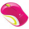 Logitech Wireless Mini Mouse M187 Pink-White USB