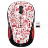 Logitech Wireless Mouse M325 red smile Red-Black USB