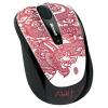 Microsoft Wireless Mobile Mouse 3500 Artist Edition Dragon Red USB