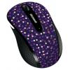 Microsoft Wireless Mobile Mouse 4000 Limited Eggplant Dot Blue Pink USB