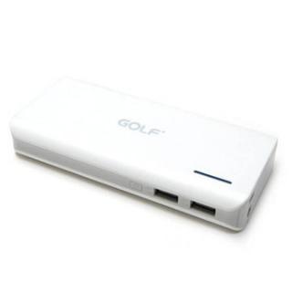 GOLF GF-209 13000mAh Dual-Usb Powerbank (White)