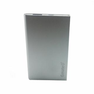 Gmate 5000mAh Polymer Ultra Thin Power Bank (Silver)
