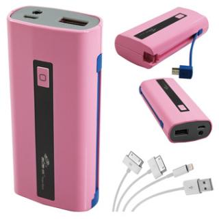 MSM.HK PC259 6000mAh Powerbank for iPhone and Samsung Tab (Pink)