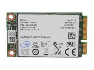 Intel 313 Series Hawley Creek SSDMAEXC024G301 mSATA 24GB SATA II SLC Internal Solid State Drive (SSD)