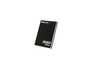 PNY 2.5" 64GB USB 2.0 & SATAII MLC Internal / External Solid State Drive (SSD) P-SSD2S064GM-CT01RB